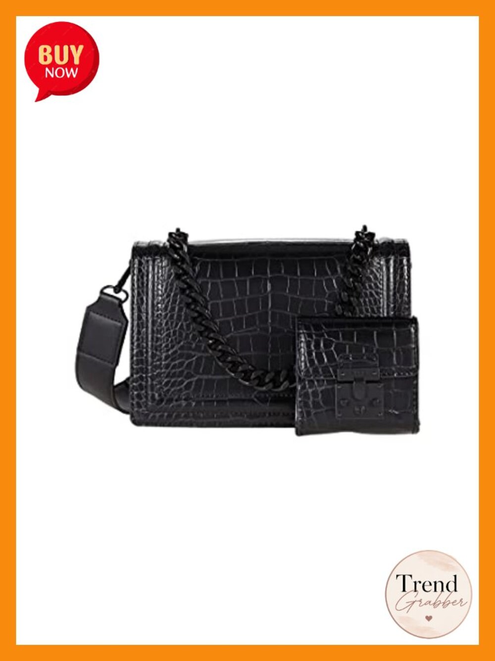 Qiemar Crossbody Bag Faux Leather Small Compact Versatile Women's Handbag